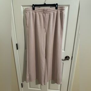 All In Motion New Wide Leg Sleek Active Pants Blush Pink Pockets Stretch XXL